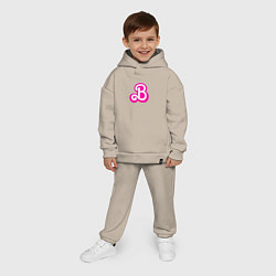 Детский костюм оверсайз Б - значит Барби, цвет: миндальный — фото 2