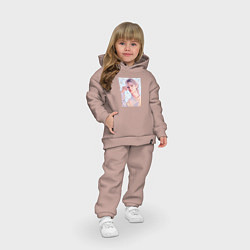 Детский костюм оверсайз Феликс - Stray Kids, цвет: пыльно-розовый — фото 2