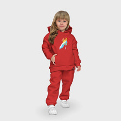 Детский костюм оверсайз Попугай WPAP, цвет: красный — фото 2