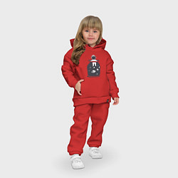 Детский костюм оверсайз Космическая банка, цвет: красный — фото 2