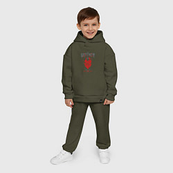 Детский костюм оверсайз Ведьмак - знак Игни, цвет: хаки — фото 2