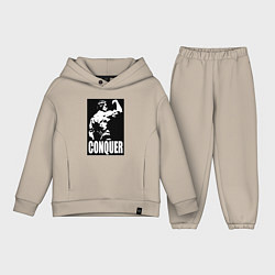 Детский костюм оверсайз Арнольд - конкурируй, цвет: миндальный