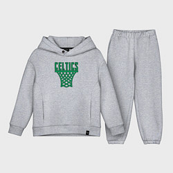 Детский костюм оверсайз Celtics net, цвет: меланж