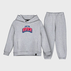 Детский костюм оверсайз Chase your dreams, цвет: меланж