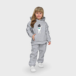 Детский костюм оверсайз Привет от космонавта, цвет: меланж — фото 2