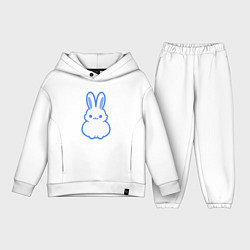 Детский костюм оверсайз White bunny, цвет: белый