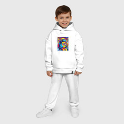 Детский костюм оверсайз Bart Simpson - esports, цвет: белый — фото 2