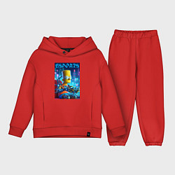 Детский костюм оверсайз Cyber Bart Simpson - esport, цвет: красный