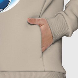 Детский костюм оверсайз Ежик и футбольный мяч, цвет: миндальный — фото 2