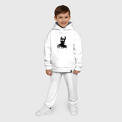 Детский костюм оверсайз Hollow Knight - маленький призрак, цвет: белый — фото 2