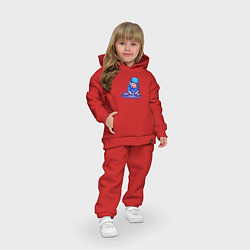 Детский костюм оверсайз Little dj, цвет: красный — фото 2