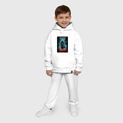 Детский костюм оверсайз Assassins creed тайное проклятье, цвет: белый — фото 2