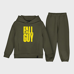 Детский костюм оверсайз The fall guy logo, цвет: хаки