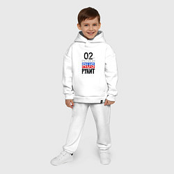 Детский костюм оверсайз 02 - республика Башкортостан, цвет: белый — фото 2