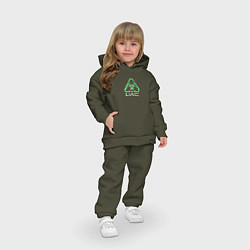Детский костюм оверсайз UAC зелёный повреждённый, цвет: хаки — фото 2