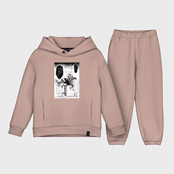 Детский костюм оверсайз О моём перерождении в слизь Римуру Темпест манга, цвет: пыльно-розовый