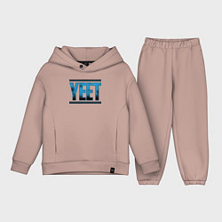 Детский костюм оверсайз Jey Uso yeet wwe, цвет: пыльно-розовый