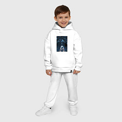 Детский костюм оверсайз Поднятие уровня в одиночку Джину Сон тень, цвет: белый — фото 2