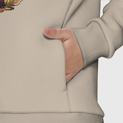 Детский костюм оверсайз Панда в японском стиле, цвет: миндальный — фото 2