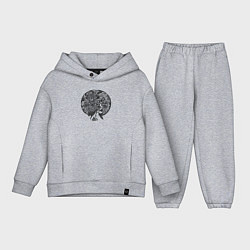 Детский костюм оверсайз Цветочная голова, цвет: меланж