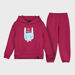 Детский костюм оверсайз Sweet bunny, цвет: маджента