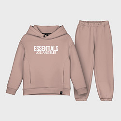 Детский костюм оверсайз Los angeles essentials, цвет: пыльно-розовый
