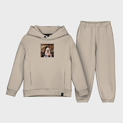 Детский костюм оверсайз Девушка с белыми волосами и в солнечных очках