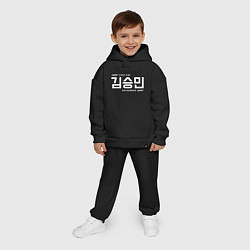 Детский костюм оверсайз Ким Сынмин stray kids, цвет: черный — фото 2