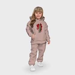 Детский костюм оверсайз Эйко терминатор зеро, цвет: пыльно-розовый — фото 2