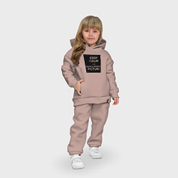 Детский костюм оверсайз Совет Казимиру Малевичу, цвет: пыльно-розовый — фото 2