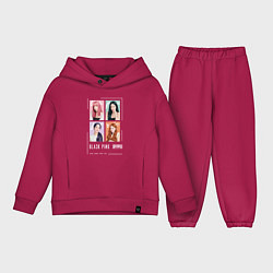 Детский костюм оверсайз Blackpink 4 colors, цвет: маджента