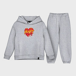 Детский костюм оверсайз Honey heart, цвет: меланж