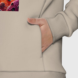 Детский костюм оверсайз Рик и Морти оказались в аду - неоновое свечение, цвет: миндальный — фото 2