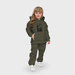 Детский костюм оверсайз Боевой пехотинец в броне, цвет: хаки — фото 2