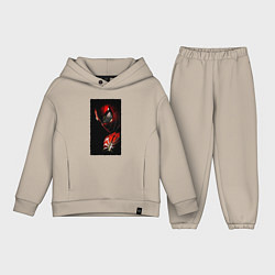 Детский костюм оверсайз Человек паук паркер, цвет: миндальный