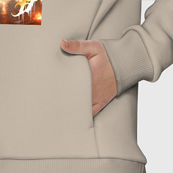 Детский костюм оверсайз Ужасный Веном - неоновое свечение, цвет: миндальный — фото 2