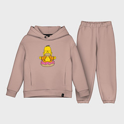 Детский костюм оверсайз Homer yoga, цвет: пыльно-розовый