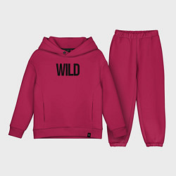 Детский костюм оверсайз Wild, цвет: маджента