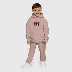 Детский костюм оверсайз Три солдата, цвет: пыльно-розовый — фото 2