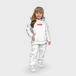 Детский костюм оверсайз Сигма бой supreme style из песни мерч - тик-ток ме, цвет: белый — фото 2