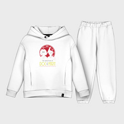 Детский костюм оверсайз Приключение Дока и Марти, цвет: белый