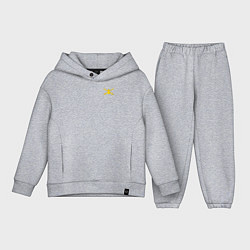 Детский костюм оверсайз Сухопутные войска: малая эмблема, цвет: меланж