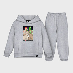 Детский костюм оверсайз Ghostbusters - Ray and his clone ghost, цвет: меланж