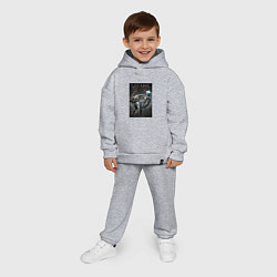 Детский костюм оверсайз Quake champions - NYX and Sorlag, цвет: меланж — фото 2