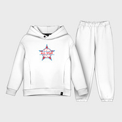 Детский костюм оверсайз All-star basketball, цвет: белый