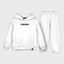 Детский костюм оверсайз Champion, цвет: белый