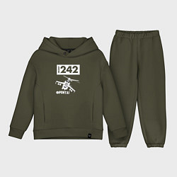 Детский костюм оверсайз Front 242 - фронта, цвет: хаки