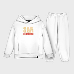 Детский костюм оверсайз San Francisco, цвет: белый
