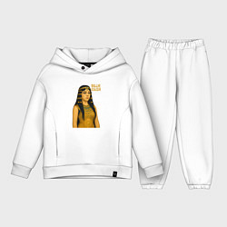 Детский костюм оверсайз Билли Айлиш фараон, цвет: белый