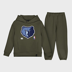 Детский костюм оверсайз Memphis Grizzlies - basketball, цвет: хаки